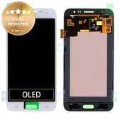 Schermo per Samsung J5 J500F, White, Vetro touch senza cornice, GH97-17667A, Genuine Service Pack