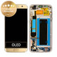 Schermo per Samsung S7 Edge G935F, Gold, Vetro touch con cornice, GH97-18533C, GH97-18594C, GH97-18767C, Genuine Service Pack