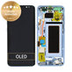 Schermo per Samsung S8 G950F, Coral Blue, Vetro touch con cornice, GH97-20457D, GH97-20473D, GH97-20458D, GH97-20629D, Genuine Service Pack