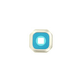 Frame lente fotocamera posteriore per Samsung A3 A310F (2016), Gold, Genuine Service Pack