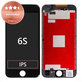 Schermo per iPhone 6S, Black, Vetro touch con cornice, Refurbished