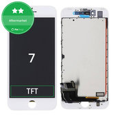 Schermo per iPhone 7, White, Vetro touch con cornice