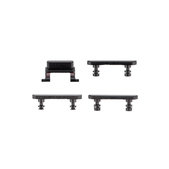 Set pulsanti laterali accensione, volume e silenzioso per iPhone 7, Black