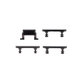 Set pulsanti laterali accensione, volume e silenzioso per iPhone 7, Black