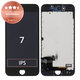 Schermo per iPhone 7, Black, Vetro touch con cornice, Refurbished