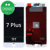 Schermo per iPhone 7 Plus, White, Vetro touch con cornice
