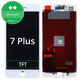 Schermo per iPhone 7 Plus, White, Vetro touch con cornice