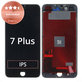 Schermo per iPhone 7 Plus, Black, Vetro touch con cornice, Refurbished