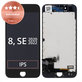 Schermo per iPhone 8, SE (2020), SE (2022), Black, Vetro touch con cornice, Refurbished