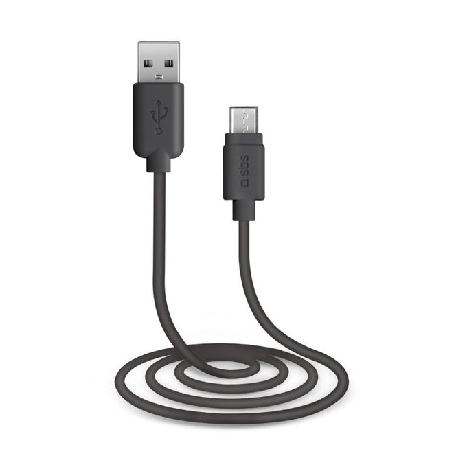 Cavo da Micro-USB a USB 1 m, Black, SBS