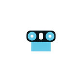 Lente fotocamera Adesivo per LG G6 H870, MJN70094201, Genuine Service Pack