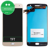 Schermo LCD per MotGoldla Moto G5 Plus, Gold, Vetro touch senza cornice