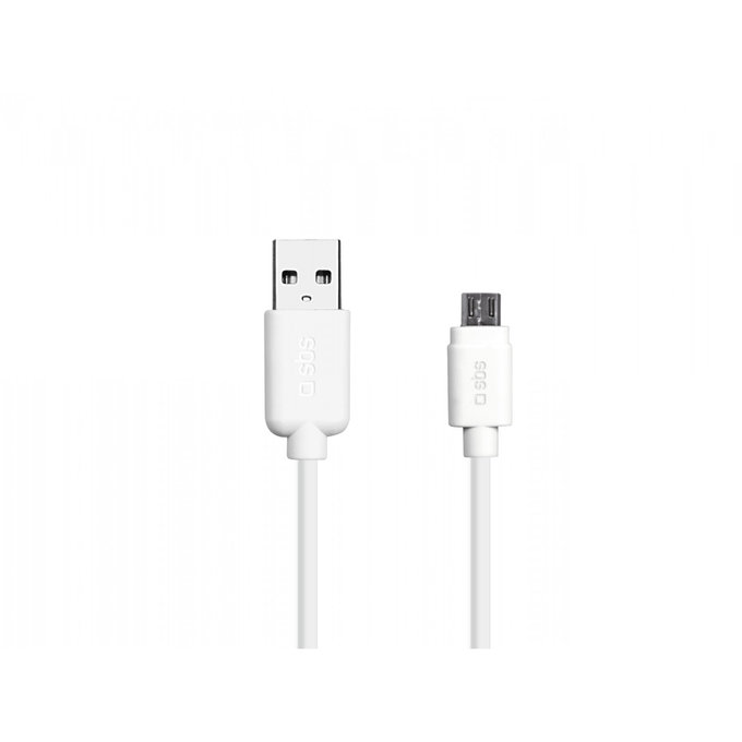 Cavo da Micro-USB a USB 1 m, White, SBS