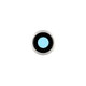 Vetro fotocamera posteriore e frame per iPhone 8, SE 2020, SE 2022, Silver, White