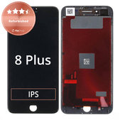 Schermo per iPhone 8 Plus, Black, Vetro touch con cornice, Refurbished