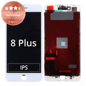 Schermo per iPhone 8 Plus, White, Vetro touch con cornice, Refurbished