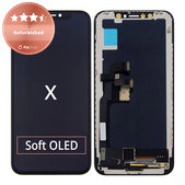 Schermo per iPhone X, Vetro touch con cornice, Refurbished