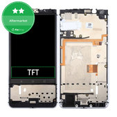 Schermo per Blackberry Keyone, Black, Vetro touch con cornice