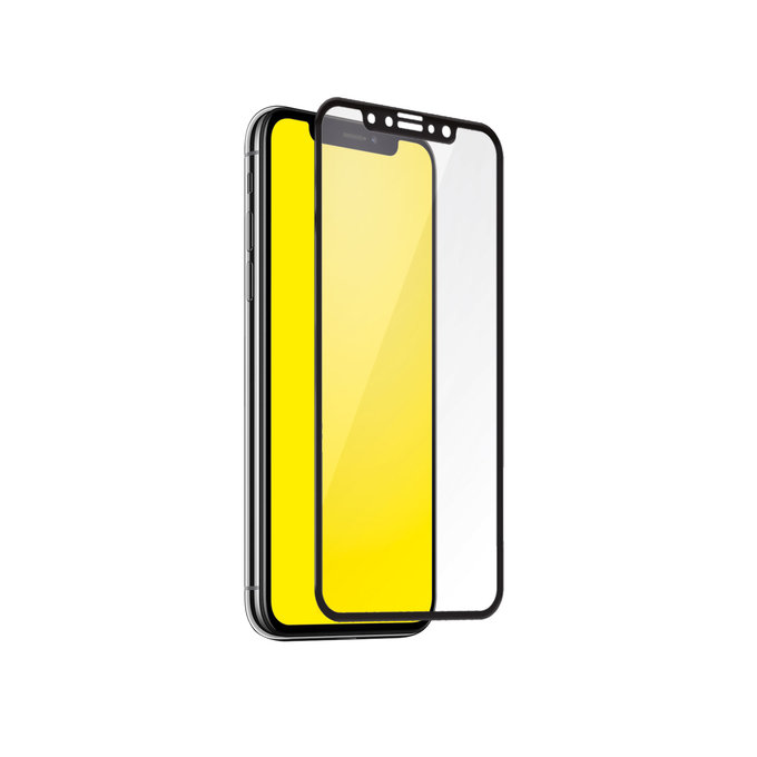 Vetro temperato Full Cover per iPhone X, XS, 11 Pro, Black, SBS