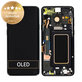 Schermo per Samsung S9 Plus G965F, G965FD, Midnight Black, Vetro touch con cornice, GH97-21691A, GH97-21722A, GH97-21692A, Genuine Service Pack
