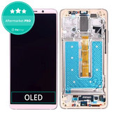 Schermo OLED per Huawei Mate 10 Pro, Pink Gold, Vetro touch con cornice