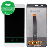 Schermo LCD per Huawei P10 Plus, White, Vetro touch senza cornice