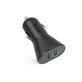 Caricatore da auto 2x USB 2.4A, Black, SBS