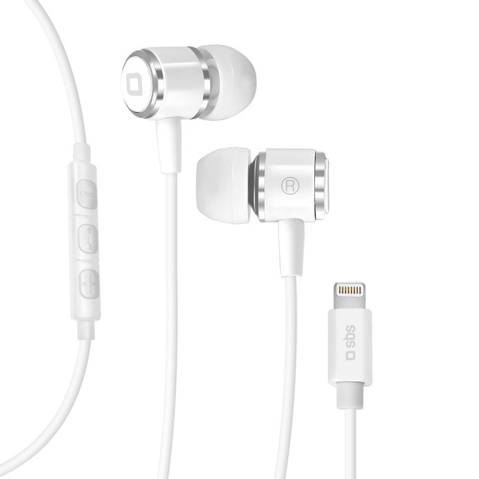 Cuffie con microfono Lightning, White, SBS