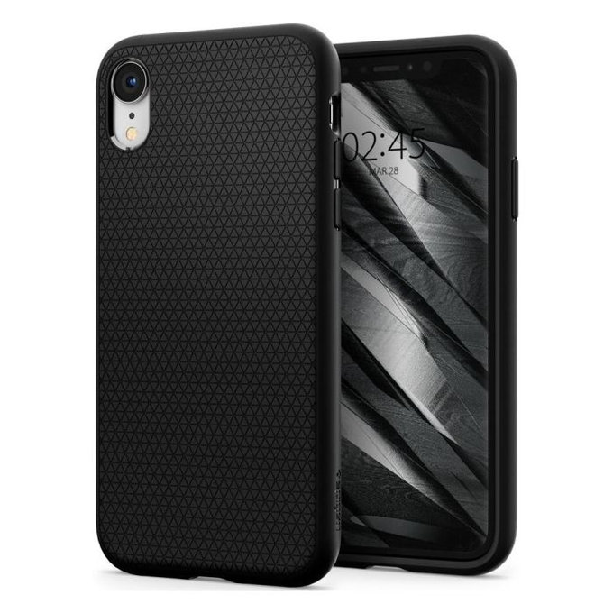 Custodia Liquid Air per iPhone XR, Black, Spigen