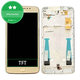 Schermo per Motorola Moto E4 Plus XT1771, Gold, Vetro touch con cornice