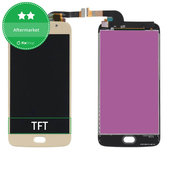 Schermo LCD per MotGoldla Moto G5S XT1794, Gold, Vetro touch senza cornice