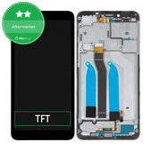 Schermo per Xiaomi Redmi 6, Redmi 6A, Black, Vetro touch con cornice