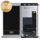 Schermo LCD per Sony Xperia XZ2 Premium, Chrome Silver, Vetro touch senza cornice, Genuine Service Pack