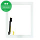 Vetro touch con pulsante Home per iPad 3, iPad 4, White
