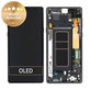 Schermo per Samsung Note 9 N960U, Midnight Black, Vetro touch con cornice, GH97-22269A, GH97-23737A, GH97-22270A, Genuine Service Pack