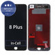 Schermo In-Cell per iPhone 8 Plus, Black, Vetro touch con cornice, FixPremium