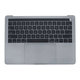 Top case con tastiera US, microfono, trackpad e altoparlanti per MacBook Pro 13" A1706 (Late 2016 - Mid 2017), Space Gray