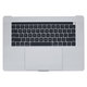 Top case con tastiera US, microfono, trackpad e altoparlanti per MacBook Pro 15" A1707 (Late 2016 - Mid 2017), Silver