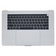 Top case con tastiera US, microfono, trackpad e altoparlanti per MacBook Pro 15" A1707 (Late 2016 - Mid 2017), Silver