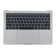 Top case con tastiera US, microfono, trackpad e altoparlanti per MacBook Pro 13" A1708 (Late 2016 - Mid 2017), Silver