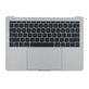 Top case con tastiera US, microfono, trackpad e altoparlanti per MacBook Pro 13" A1708 (Late 2016 - Mid 2017), Silver