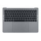 Top case con tastiera US, microfono, trackpad e altoparlanti per MacBook Pro 13" A1708 (Late 2016 - Mid 2017), Space Gray