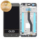 Schermo per Asus Zenfone 3 Zoom S ZE553KL (Z01HDA), Navy Black, Vetro touch con cornice, 90AZ01H3-R20020, 90AZ01H3-R20010, Genuine Service Pack