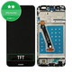 Schermo per Huawei P Smart, Black, Vetro touch con cornice