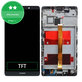 Schermo per Huawei Mate 8, Space Gray, Vetro touch con cornice