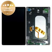 Schermo per Samsung Galaxy Tab S4 10.5" T830, T835, Black, Vetro touch con cornice, GH97-22199A, Genuine Service Pack