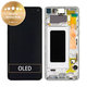Schermo per Samsung S10 G973F, Prism White, Vetro touch con cornice, GH82-18850B, GH82-18835B, Genuine Service Pack