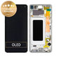 Schermo per Samsung S10 G973F, Prism White, Vetro touch con cornice, GH82-18850B, GH82-18835B, Genuine Service Pack