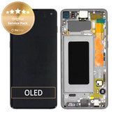 Schermo per Samsung S10 G973F, Prism Black, Vetro touch con cornice, GH82-18850A, GH82-18835A, GH82-18860A, Genuine Service Pack