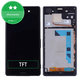 Schermo per Sony Xperia Z3 D6603, Black, Vetro touch con cornice